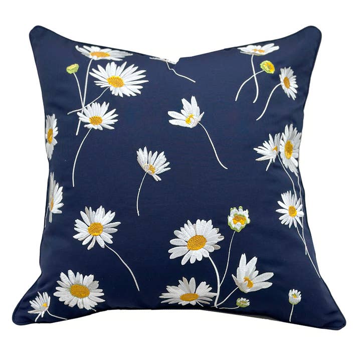 Daisy Floral Indoor/Outdoor Throw Pillow for wholesale by Rightside Design