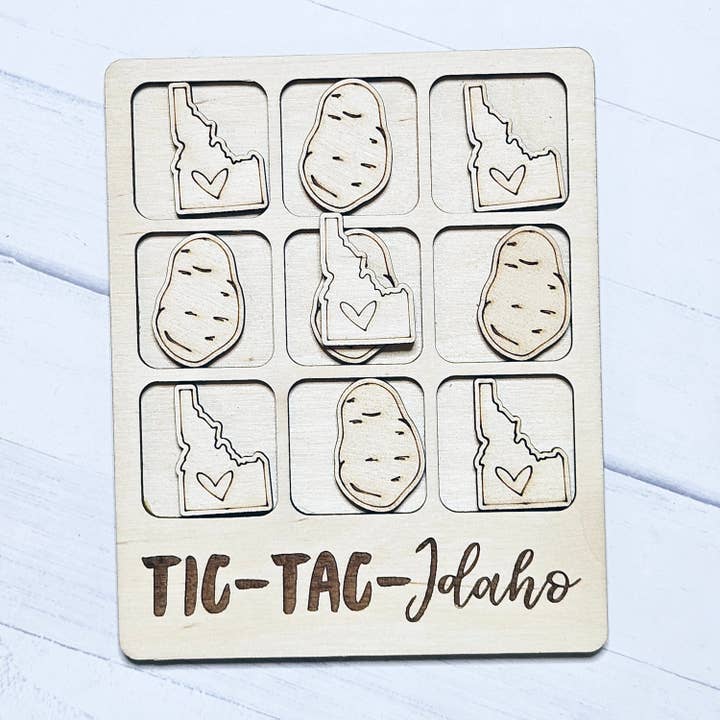 The Trendy Traveler – Engroshandel Brætspil – Idaho Kartoffel Tic-Tac-Toe-spil