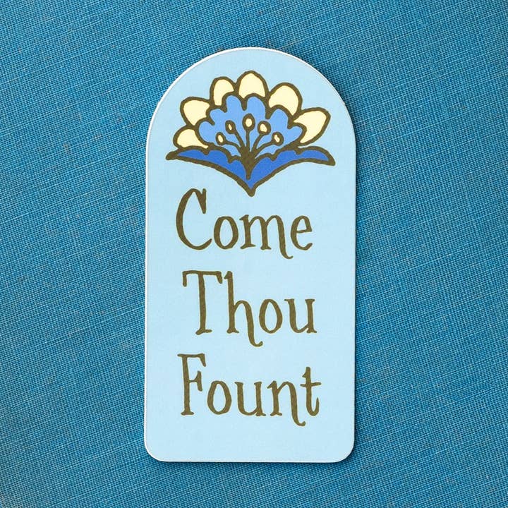 Come Thou Fount Hymn Sticker for wholesale by Little Things Studio