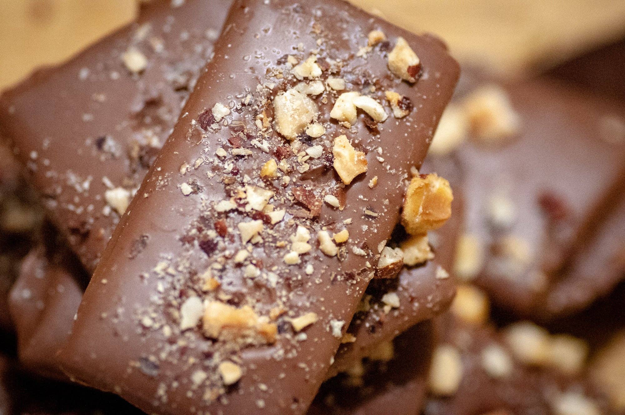 The Secret Chocolatier - Wholesale Toffee - Milk Chocolate Hazelnut Butter Toffee3