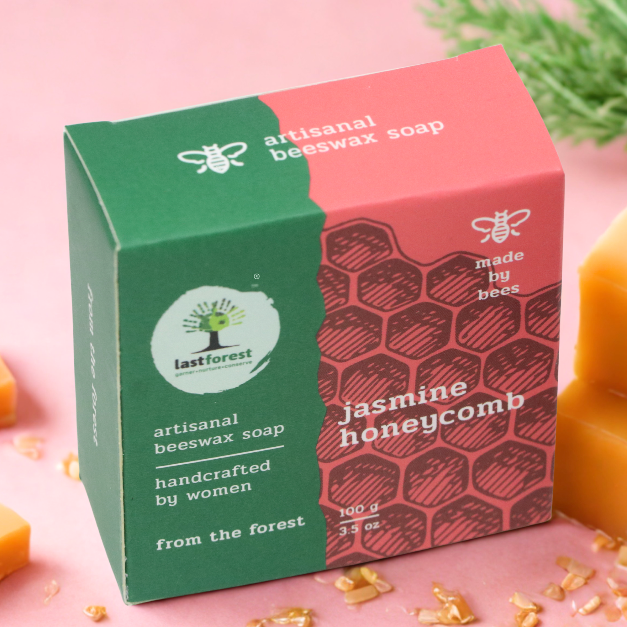 Ethikela KLG – Großhandel Feste Seife – 100g Jasminseife mit Bienenw1