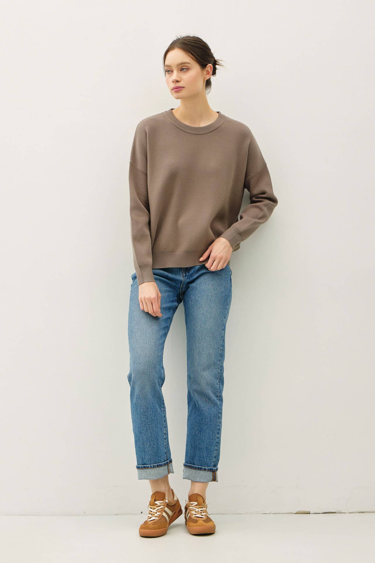 Be Cool - Wholesale Knit Sweater - Women's - CREW NECK BOXY FIT SWEATER15