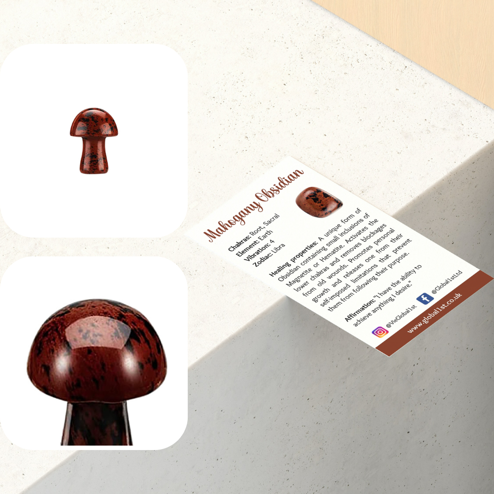 VIE - Wholesale Spiritual Stone/Crystal - Crystal Mushroom, 2cm8