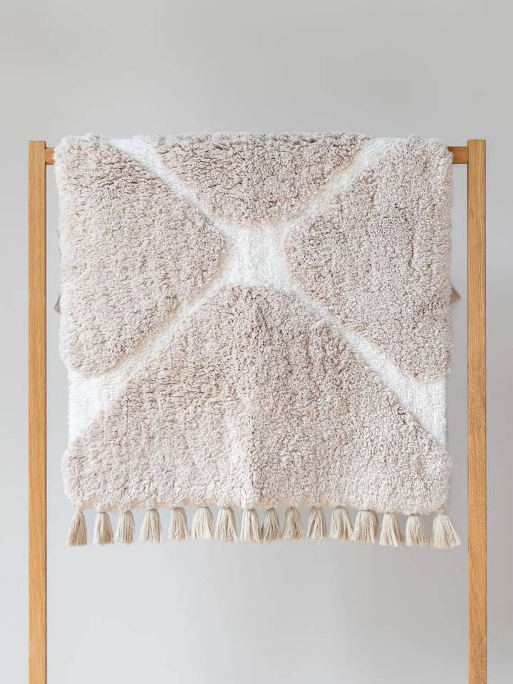 Handgetufte badmat van 100% katoen met franjes - Bloom voor wholesale door Neunest