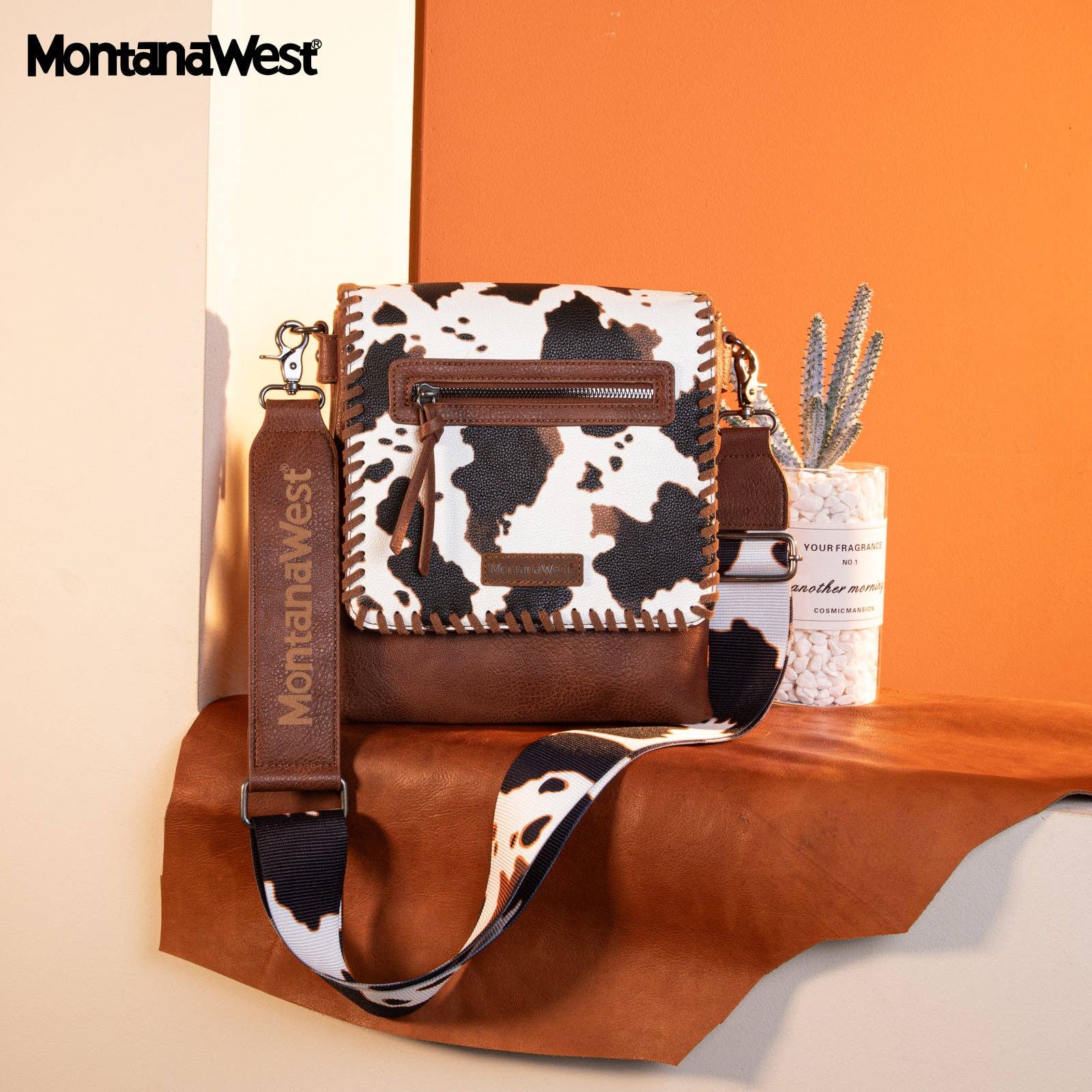CandBBaby – Engroshandel Crossbodytaske - Dame – Montana West Crossbody-tasker til kvinder med to rum Western Crossbody-taske med printet guitarrem7