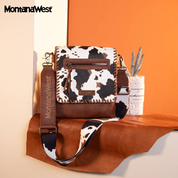 CandBBaby – Engroshandel Crossbodytaske - Dame – Montana West Crossbody-tasker til kvinder med to rum Western Crossbody-taske med printet guitarrem7