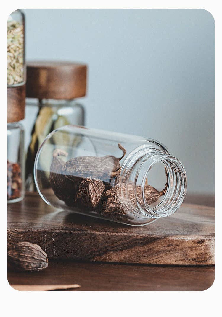 Gohobi （We cover U.S. import duties） - Vendita all'ingrosso Barattoli - Contenitore per conservazione con coperchio in legno Gohobi12