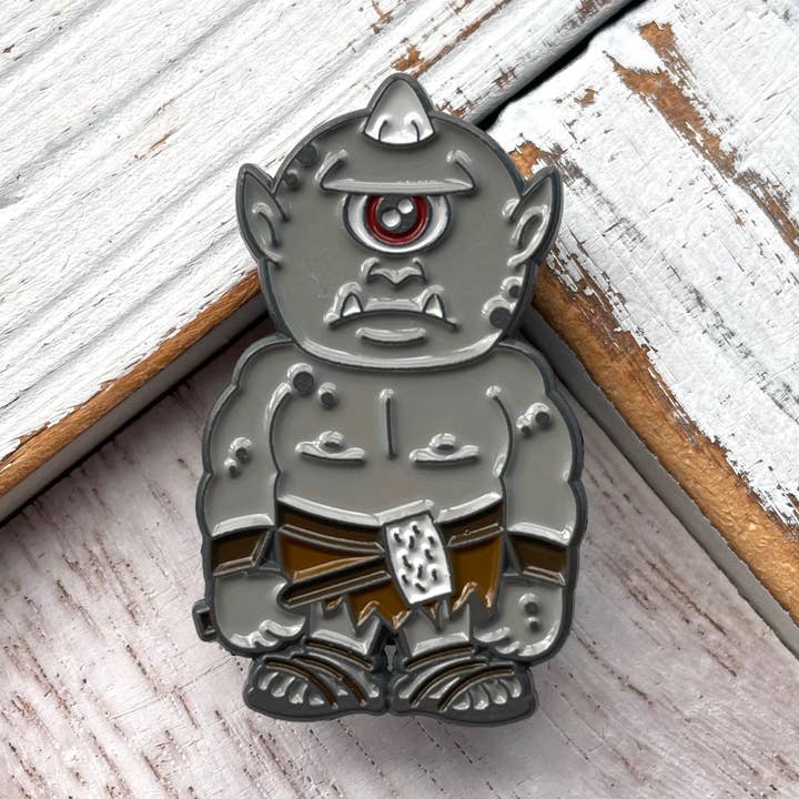 Cyclops Weiche Emaille Pin 1,5" für den Großhandel von Spot Colors