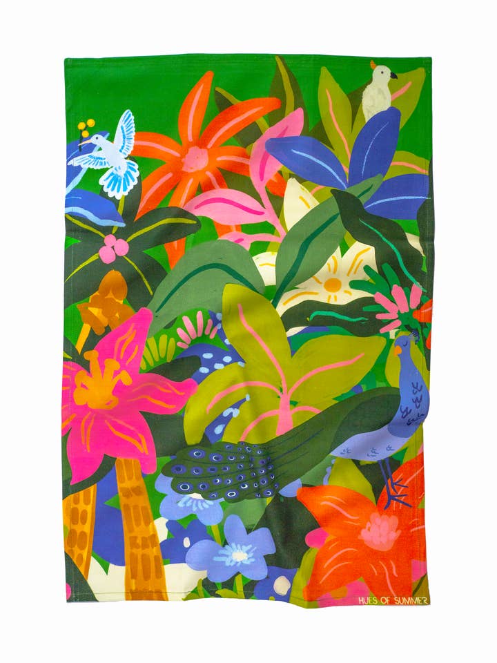 Tropical Paradise Tea Towel for wholesale by Hues of Summer