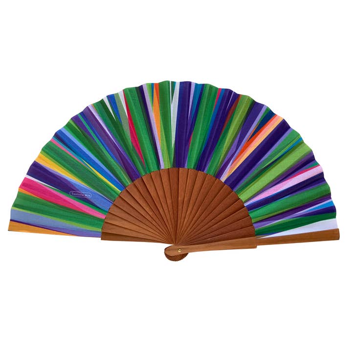 Ventilateur Thousand Stripes pour la vente par Tusitala Barcelona