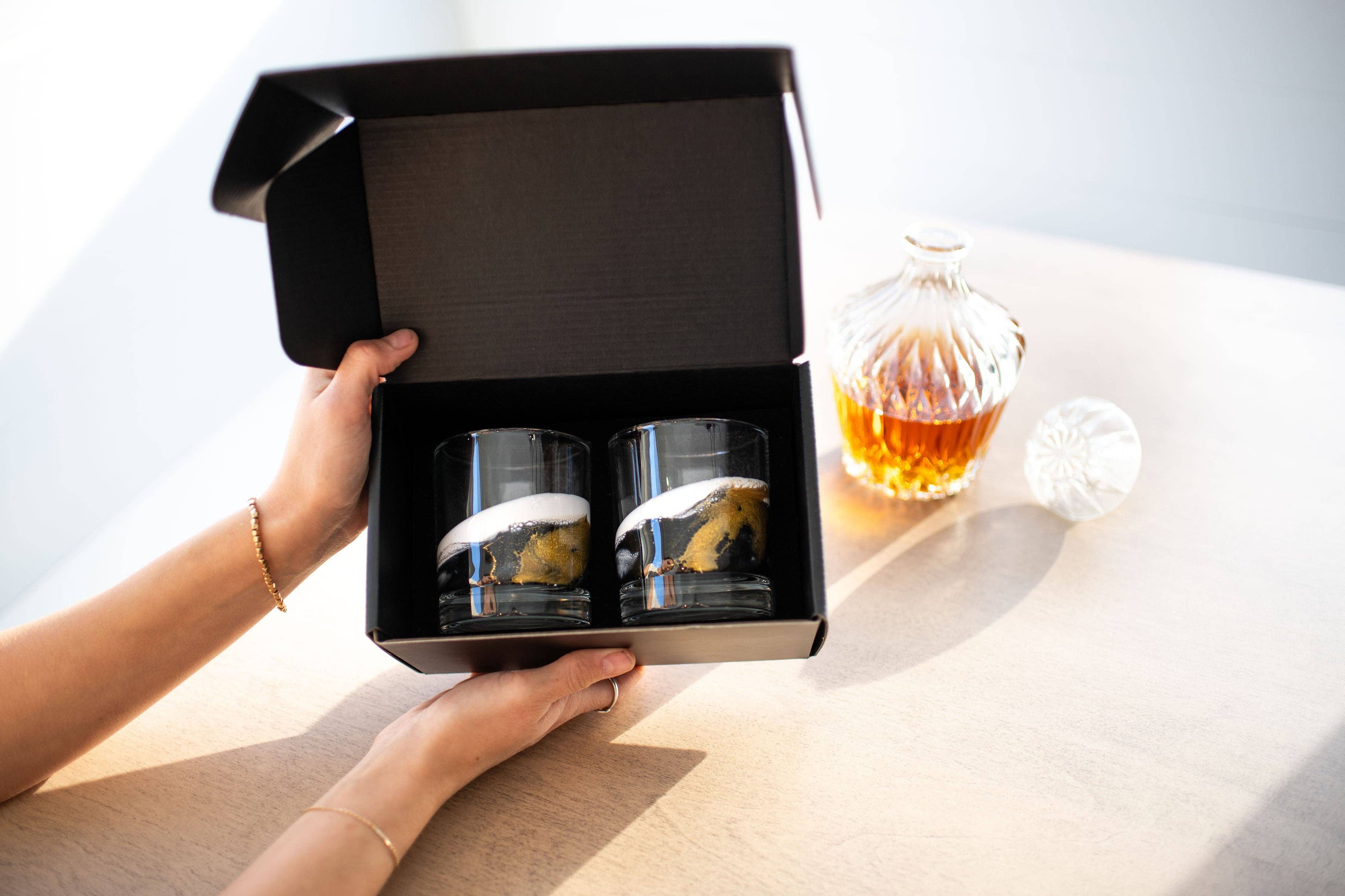 Lynn & Liana Designs - Wholesale Cocktail/Liquor Glass - NEW!!! Resin Coated Old Fashioned Whisky Glasses -NO TARIFFS18