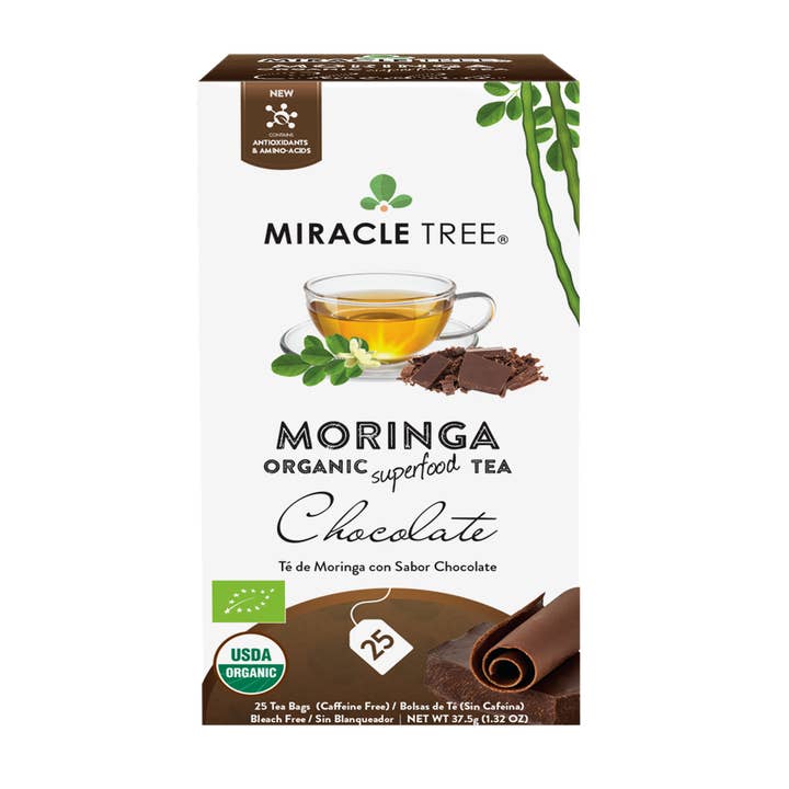 Miracle Tree - Venta al por mayor Bolsitas de té - Té Moringa Orgánico: Chocolate