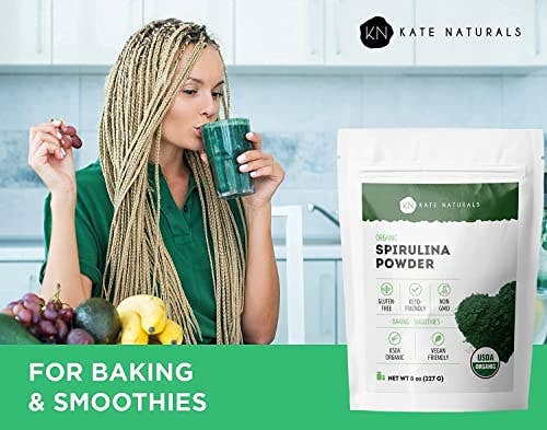 Kate Naturals - Vendita all'ingrosso Proteine/superfood in polvere - Polvere Spirulina Biologica4