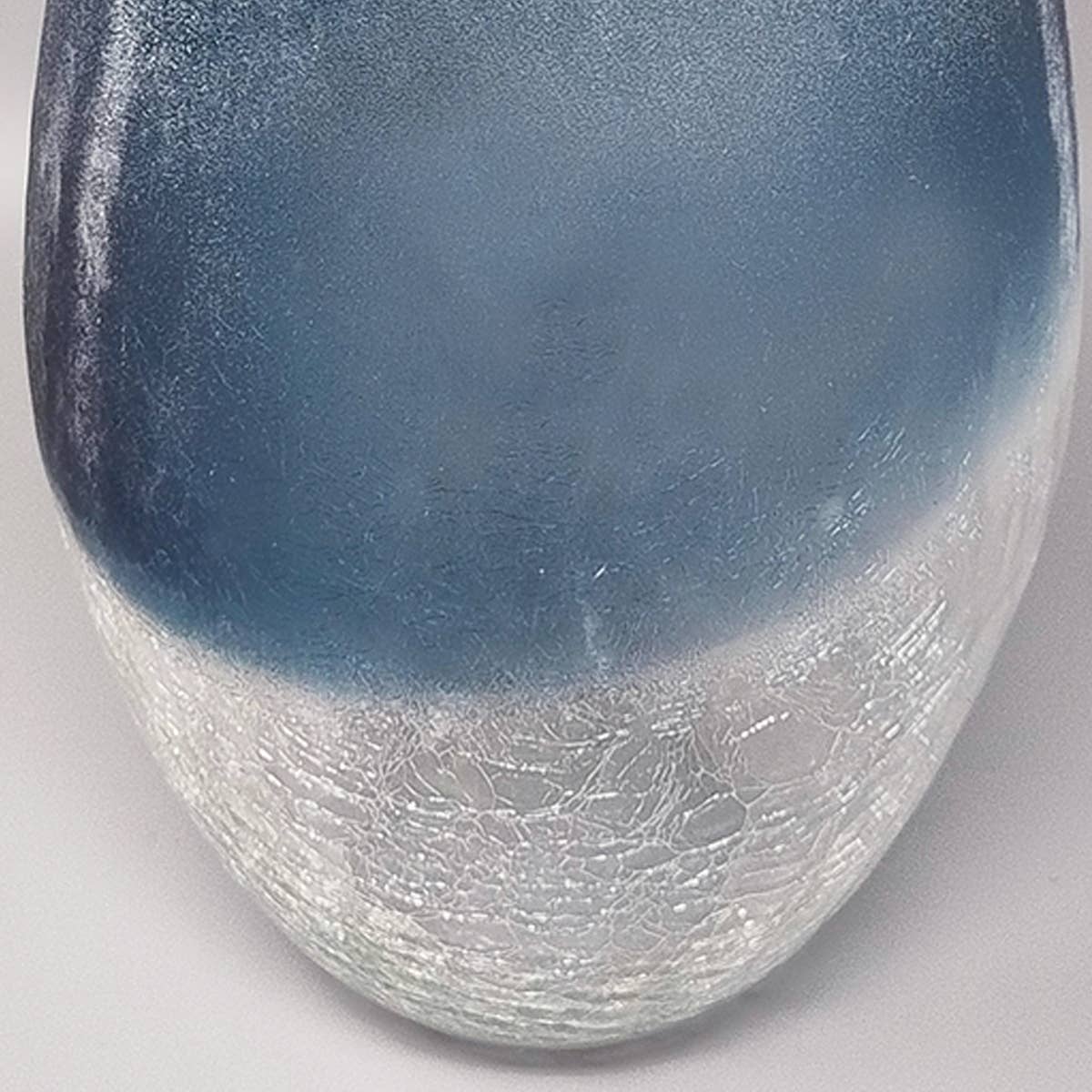 MadInteriorArt - Wholesale Vase - 1970s Astonishing Blue Vase by Arte Vetro in Frosted Glass.6