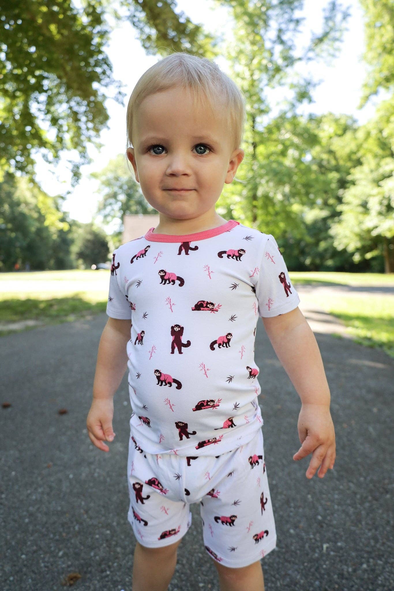 Bubble Baby - Wholesale Sleepwear Set - Kids - Red Panda | Short Sleeve Pajamas2