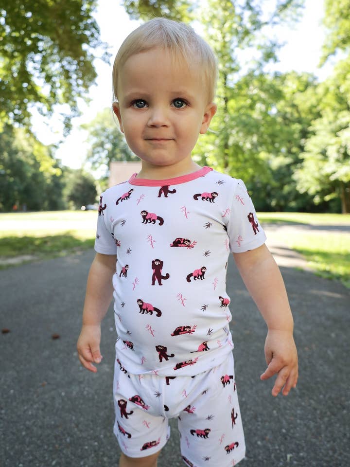 Bubble Baby - Wholesale Sleepwear Set - Kids - Red Panda | Short Sleeve Pajamas2