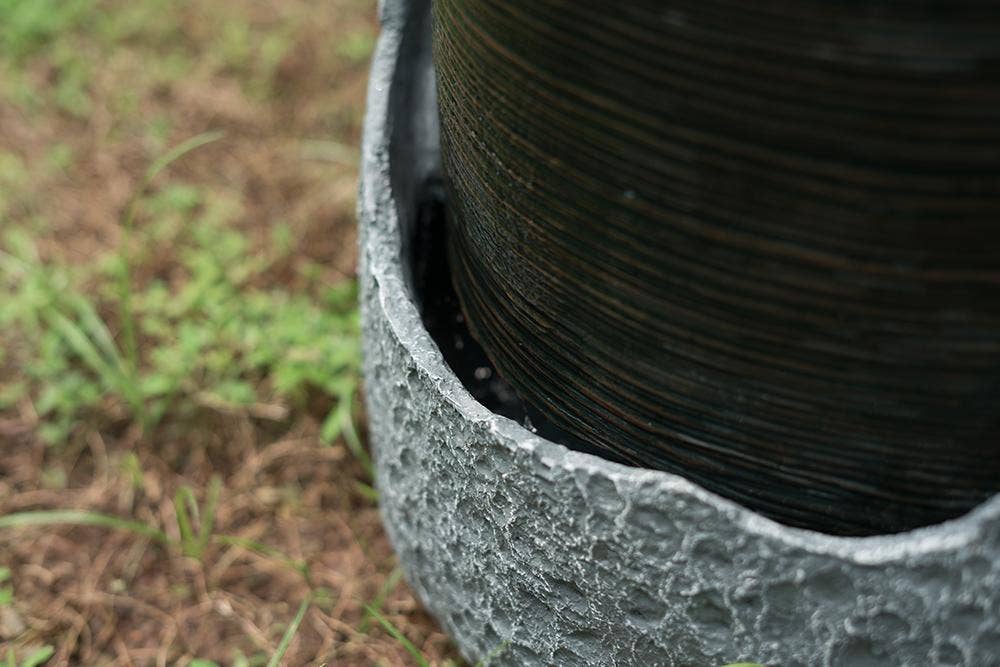 A&B Home Group Inc. – wholesale Outdoor ornament/decor – 17x17x26" Polyresin Fountain - Gray9