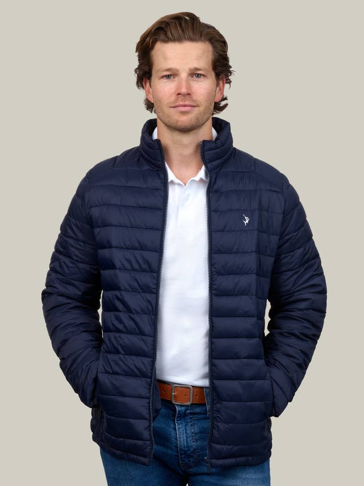 Lightweight Padded Jacket - Navy for wholesale by Espadon