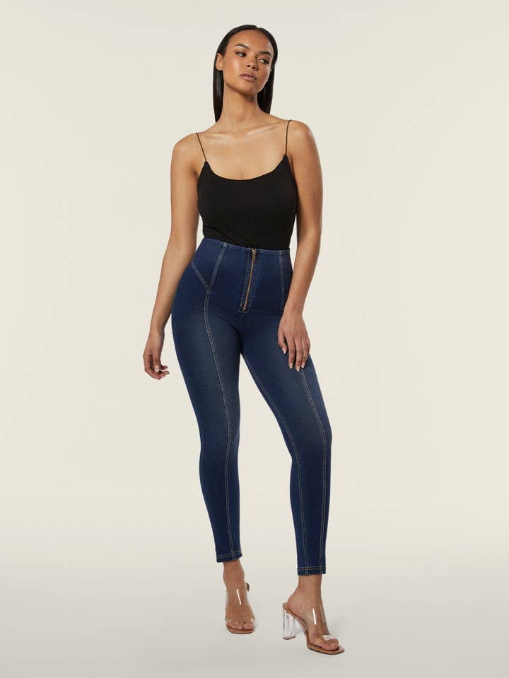 (WRUP4HF408-J0Z) Stoere High Waist WR.UP® met Stylisch Stitches voor wholesale door Freddy Pantroom