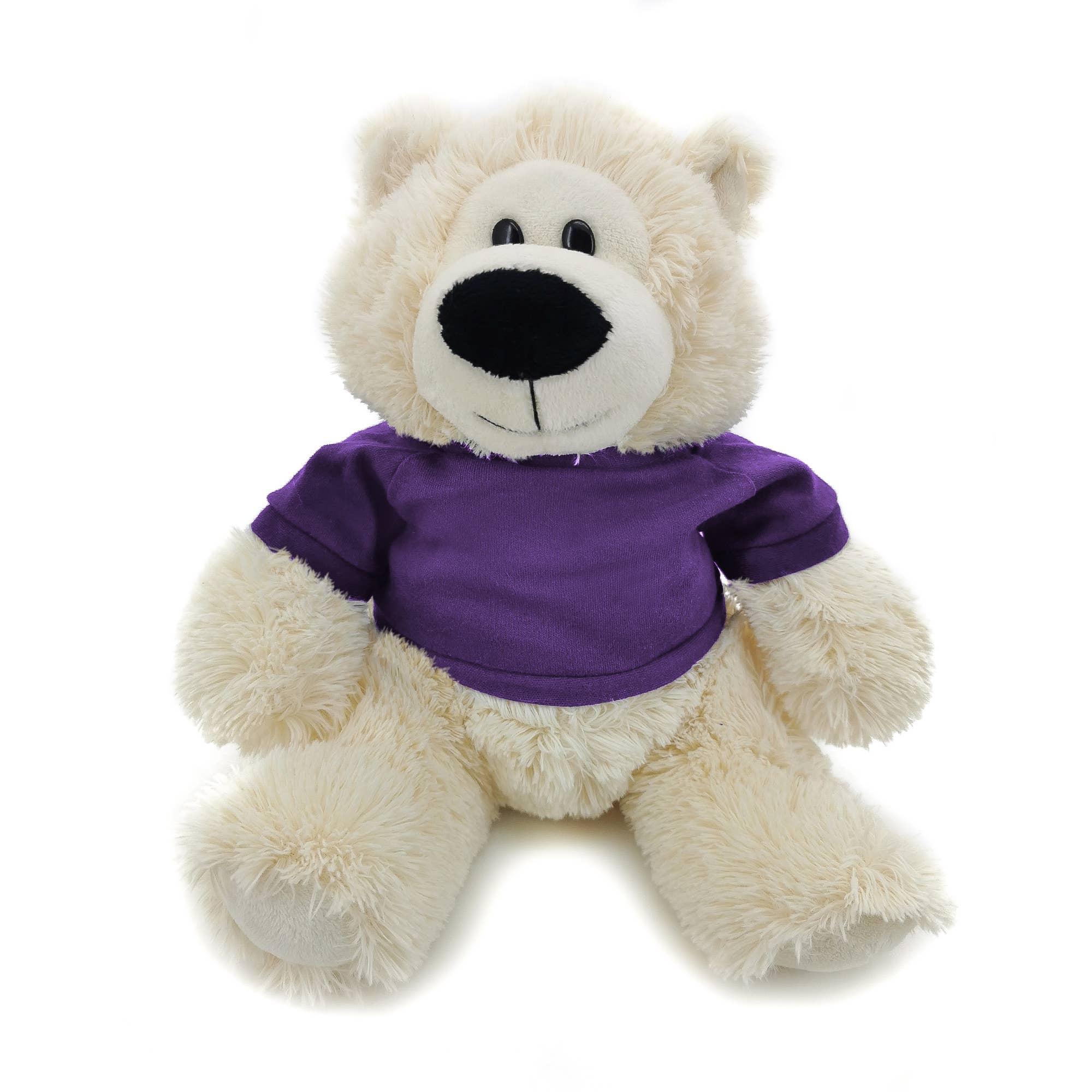 11" Cream Plush Bear in Custom T-shirts | Customizable Plush for wholesale on Faire7