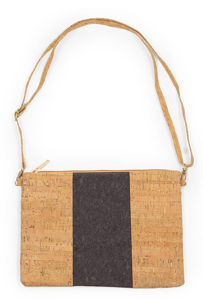 Hana - Wholesale Crossbody Bag - Women's - Bold Middle Stripe Cork Clutch Crossbody Bag9