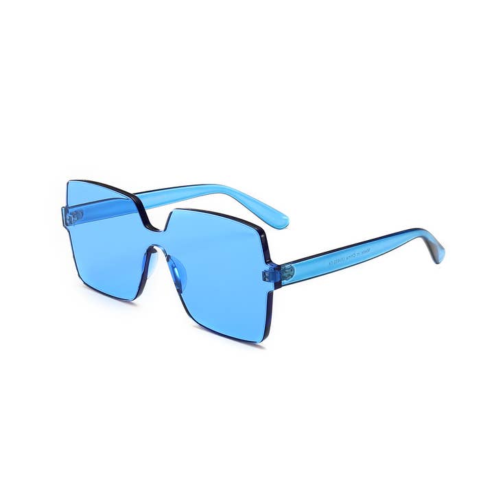 Trio Trading - Wholesale Sunglasses - Unisex - RIMLESS THICK PCOVERSIZED SUNGLASSES COLORFUL ASSORTED4