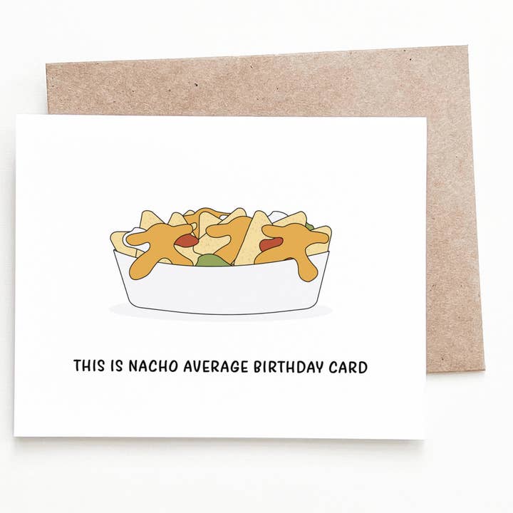 Tarjeta de cumpleaños de Nacho para venta al por mayor de Nine Two Design