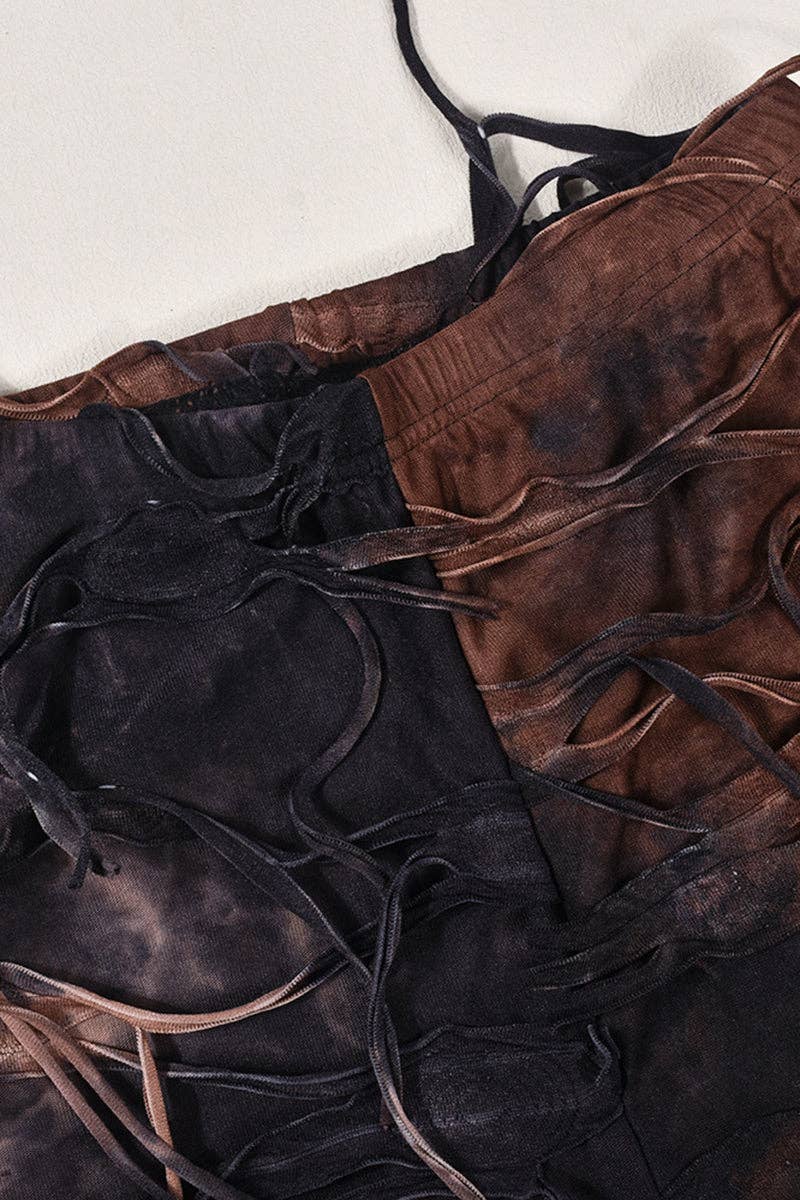 Mccolin - Wholesale Pants - Women's - Distressed Fringe Casual Pants4