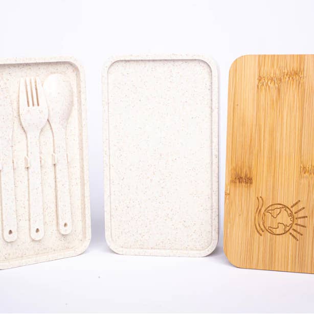 Bold Box - Wholesale Lunch Bag/Box - Bento Box - 3 Tiered Sustainable Wheat Straw Bento Box4