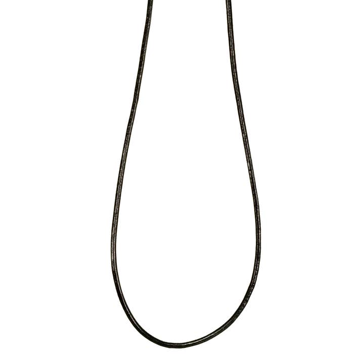 EHAWA - Wholesale Link & Chain Necklace - Leather necklace, 2.0mm, black