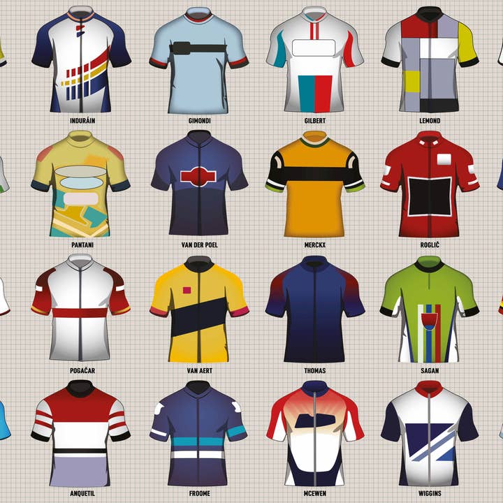 Coach House Partners – wholesale Puzzle – Adult – Vintage Cycling Jerseys 1000 Piece Jigsaw Puzzle3