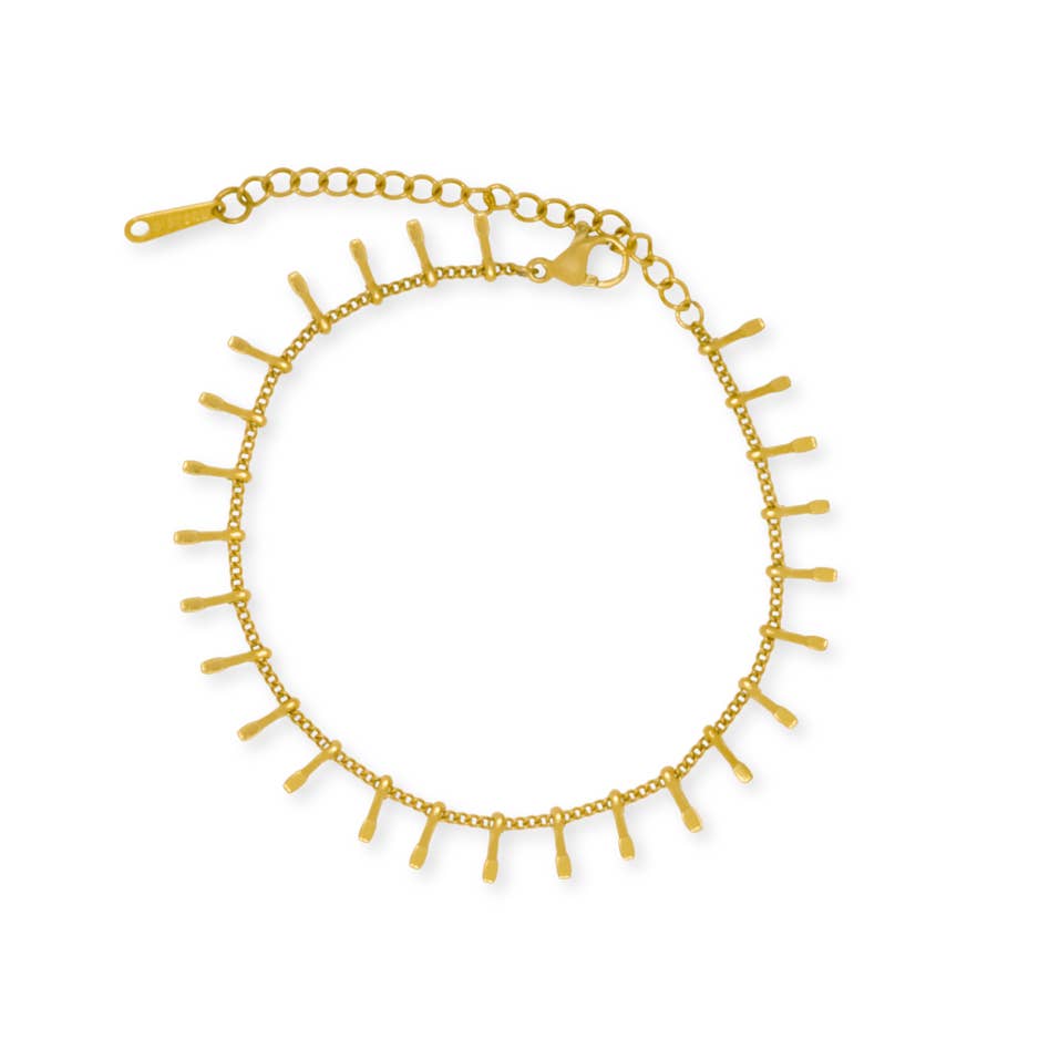 SALTY CALI - Wholesale Link & chain bracelet - Golden Fringe Bracelet