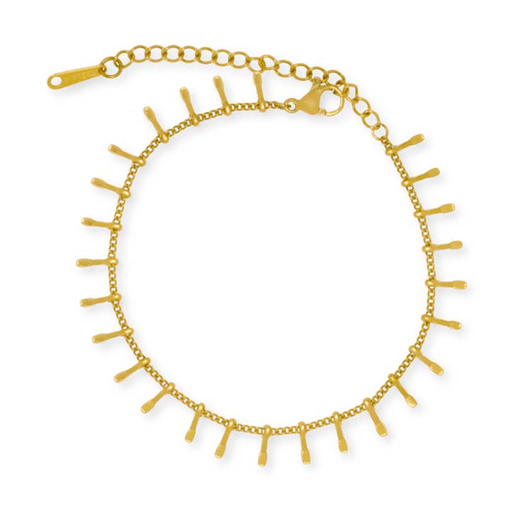 SALTY CALI - Wholesale Link & chain bracelet - Golden Fringe Bracelet0