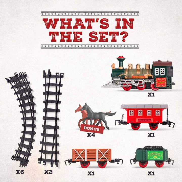 Atlasonix - Wholesale Toy Set - Kids - Electric Train Set, Electric Train Toy, Battery Operated2