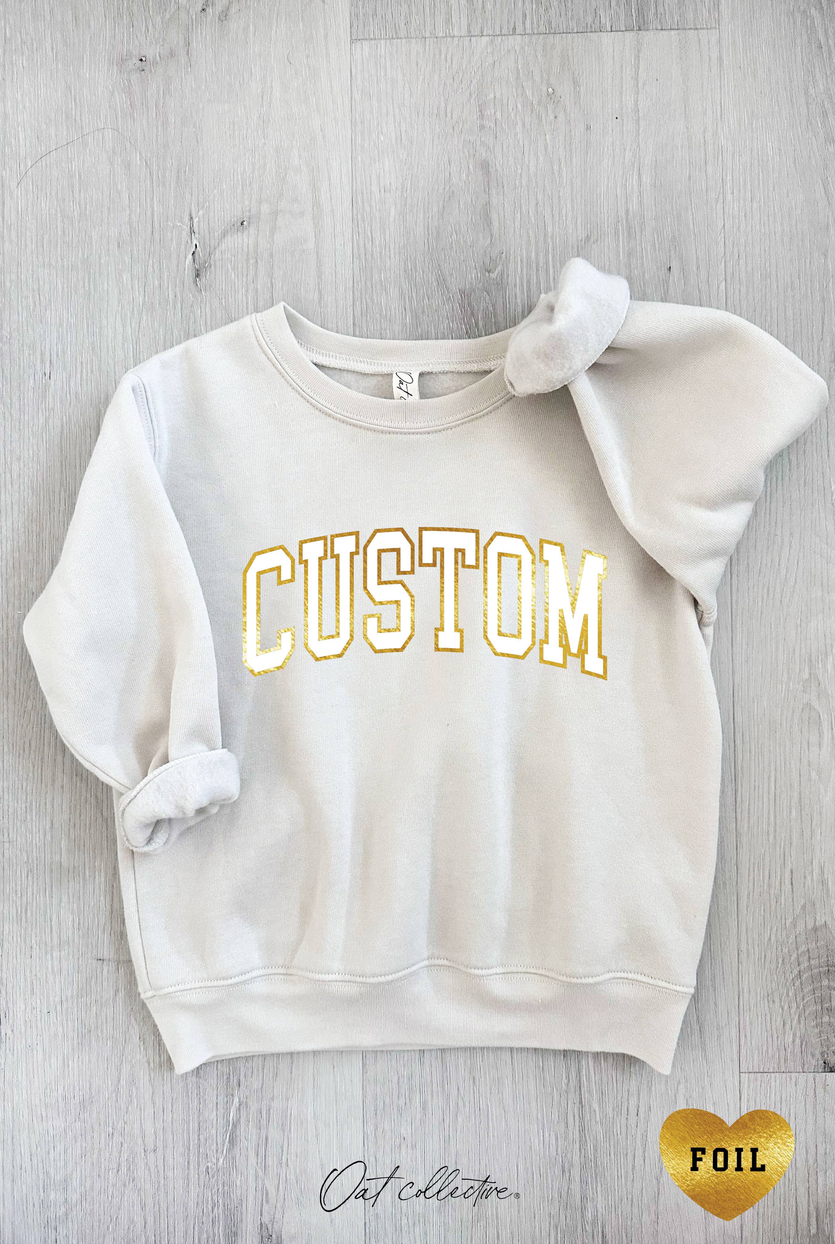 OAT COLLECTIVE - Vente Sweat-shirt – enfant - Sweat-shirt graphique CUSTOM FOIL pour tout-petits0
