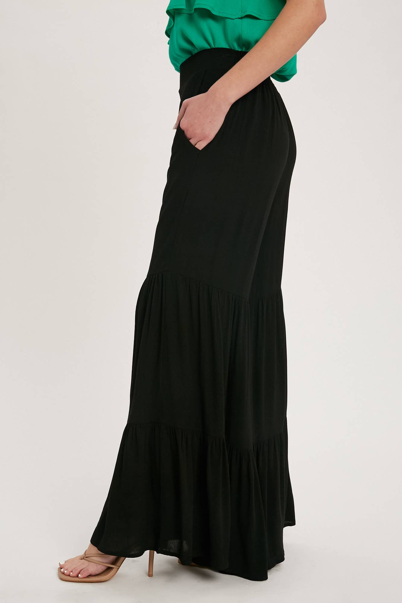 Bluivy – wholesale Byxor - Dam – TIERED VOLANG HÖG MIDJA BREDA BEN BYXOR37