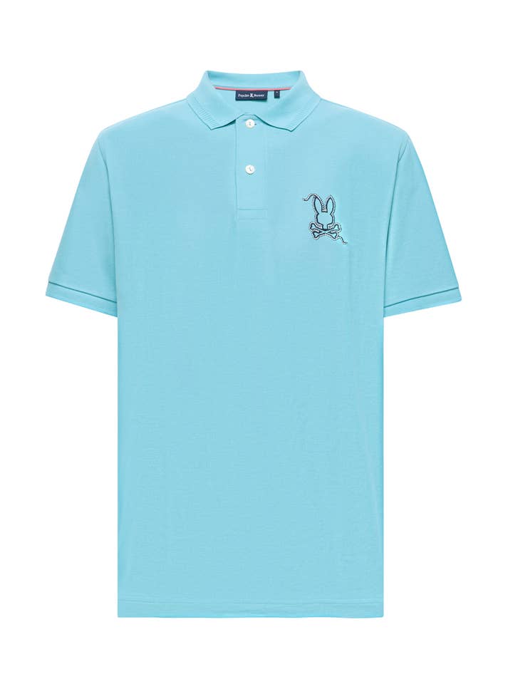 Cyrus Pique Polo-442 Melkachtig Blauw voor wholesale door Psycho Bunny