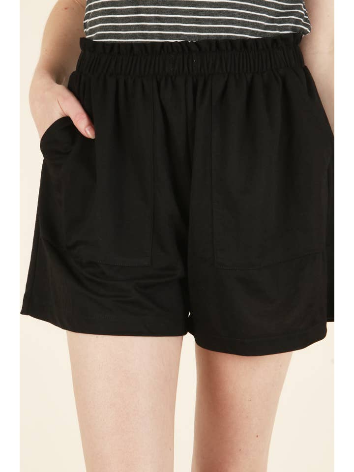 P.S Kate - Wholesale Shorts - Women's - stretchy woven short with pocket PLus size