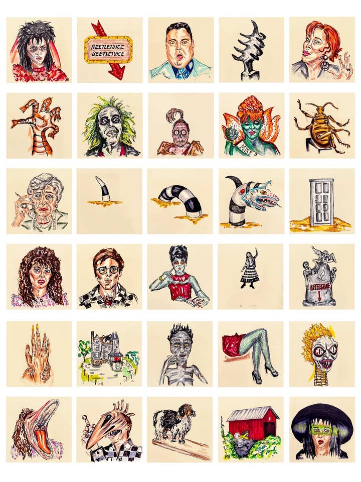 Beetlejuice PRINT (12 x 16) for wholesale by Paper 8