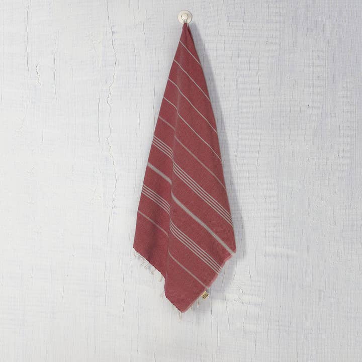 Leyla Turkish Towel Bordeaux for wholesale by Buldano