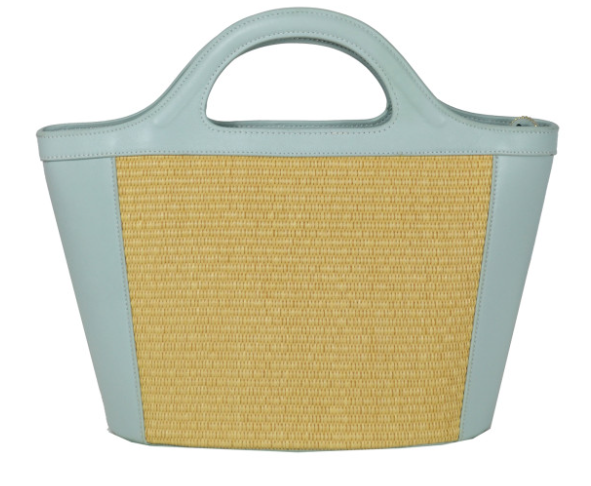 JIJOU CAPRI - Venta al por mayor Bolsa de playa - Bolso de playa italiano Viva de piel y rafia4