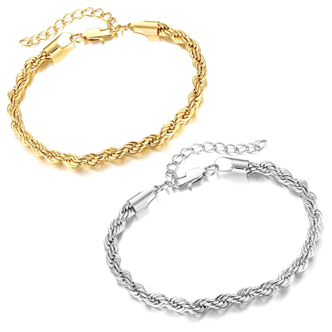 KIKICHIC - Wholesale Link & Chain Bracelet - Twisted Rope Chain Bracelet6