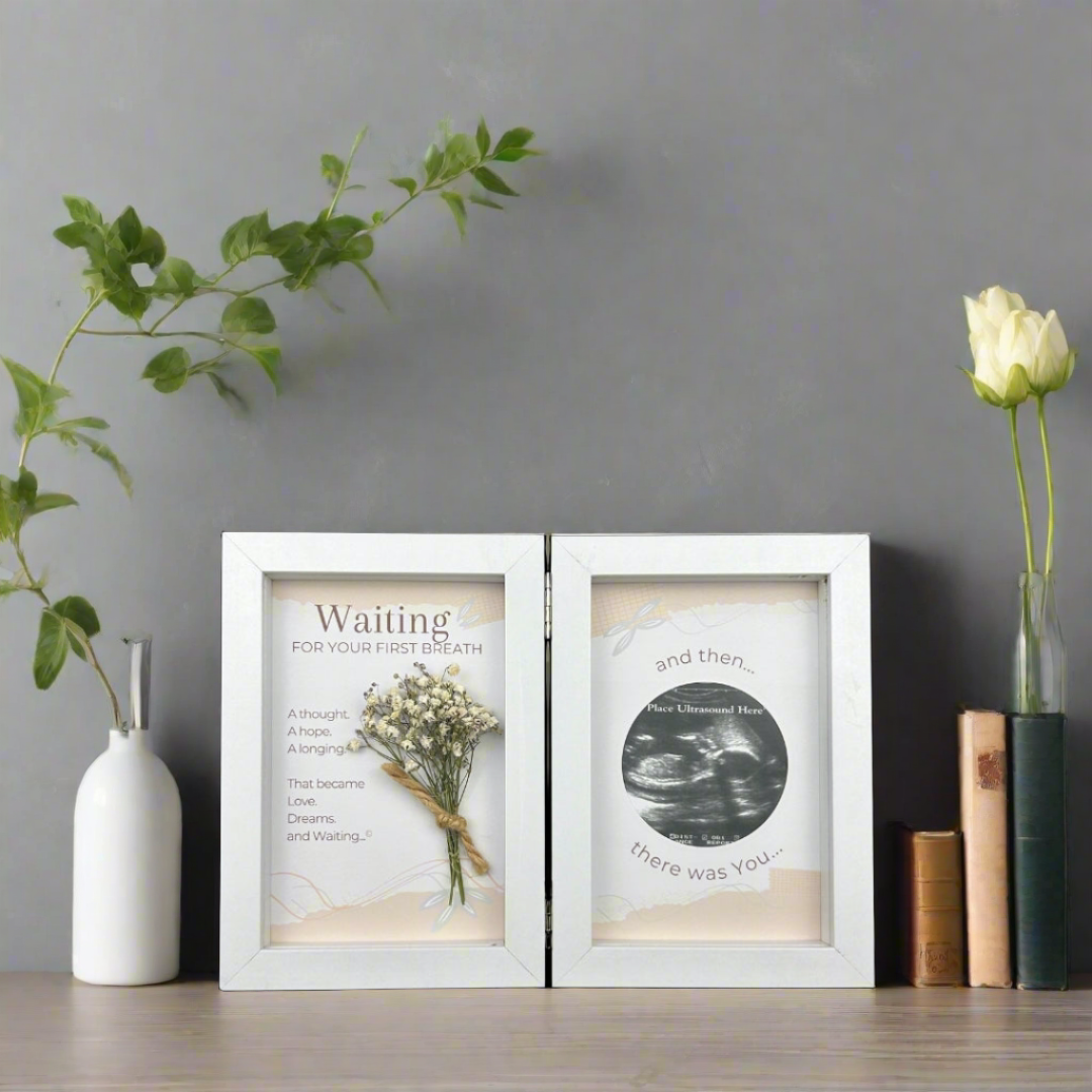 The Grandparent Gift Co. Inc. - Wholesale Picture Frame - First Breath Ultrasound Keepsake Frame 4x6 Shadow Box 81005