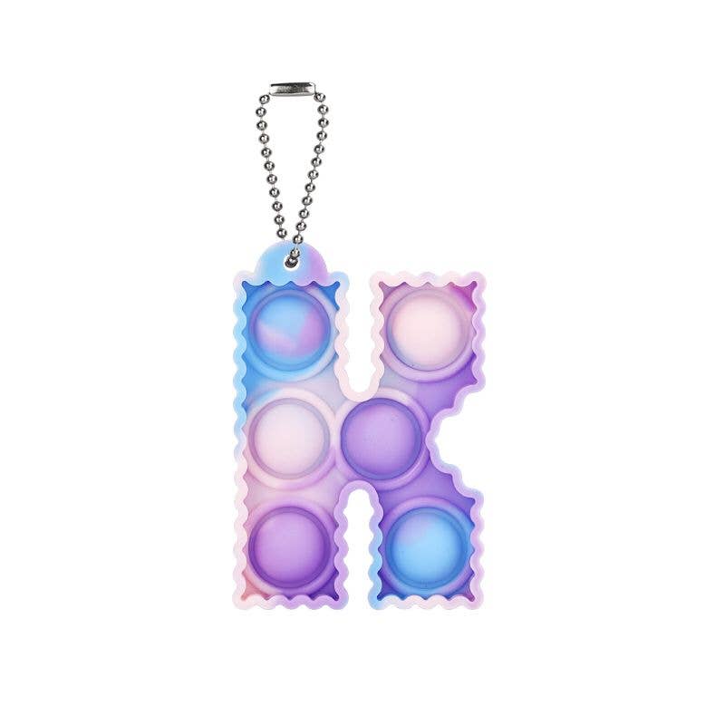 Fidget Toys Plus – wholesale Keychain – Unisex – Letter  Keychain Popper0