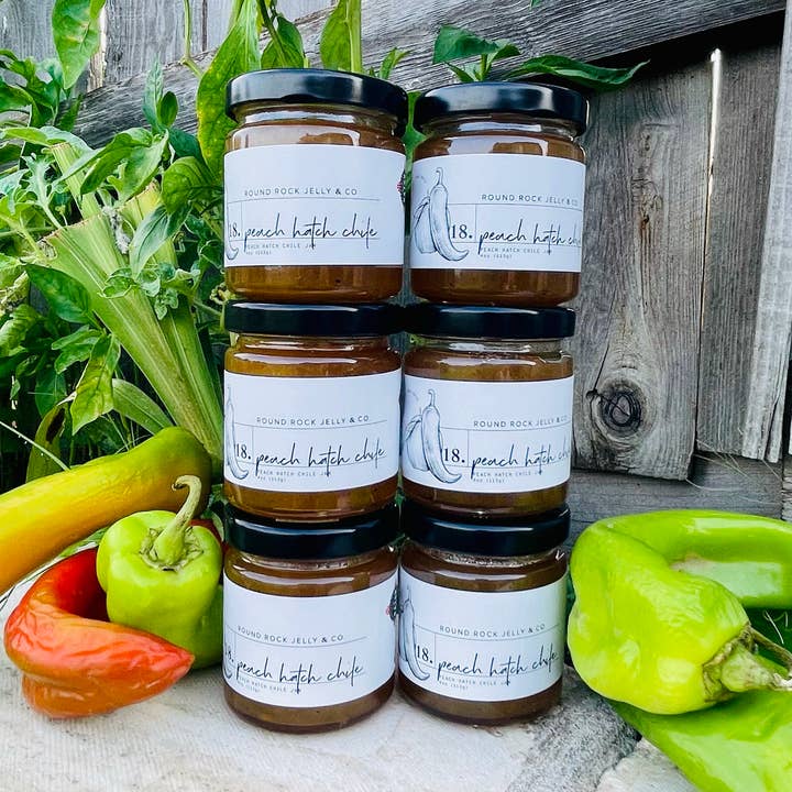 Round Rock Jelly & Co - Wholesale Jam/Jelly - Peach Hatch Chile Jam1