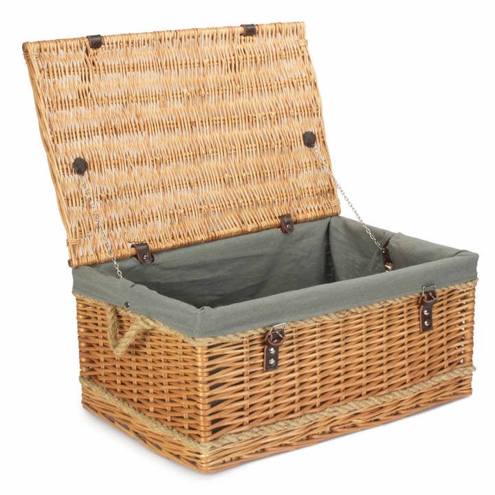 62 cm picnickurv med rebet håndtag for engroshandel hos Red Hamper