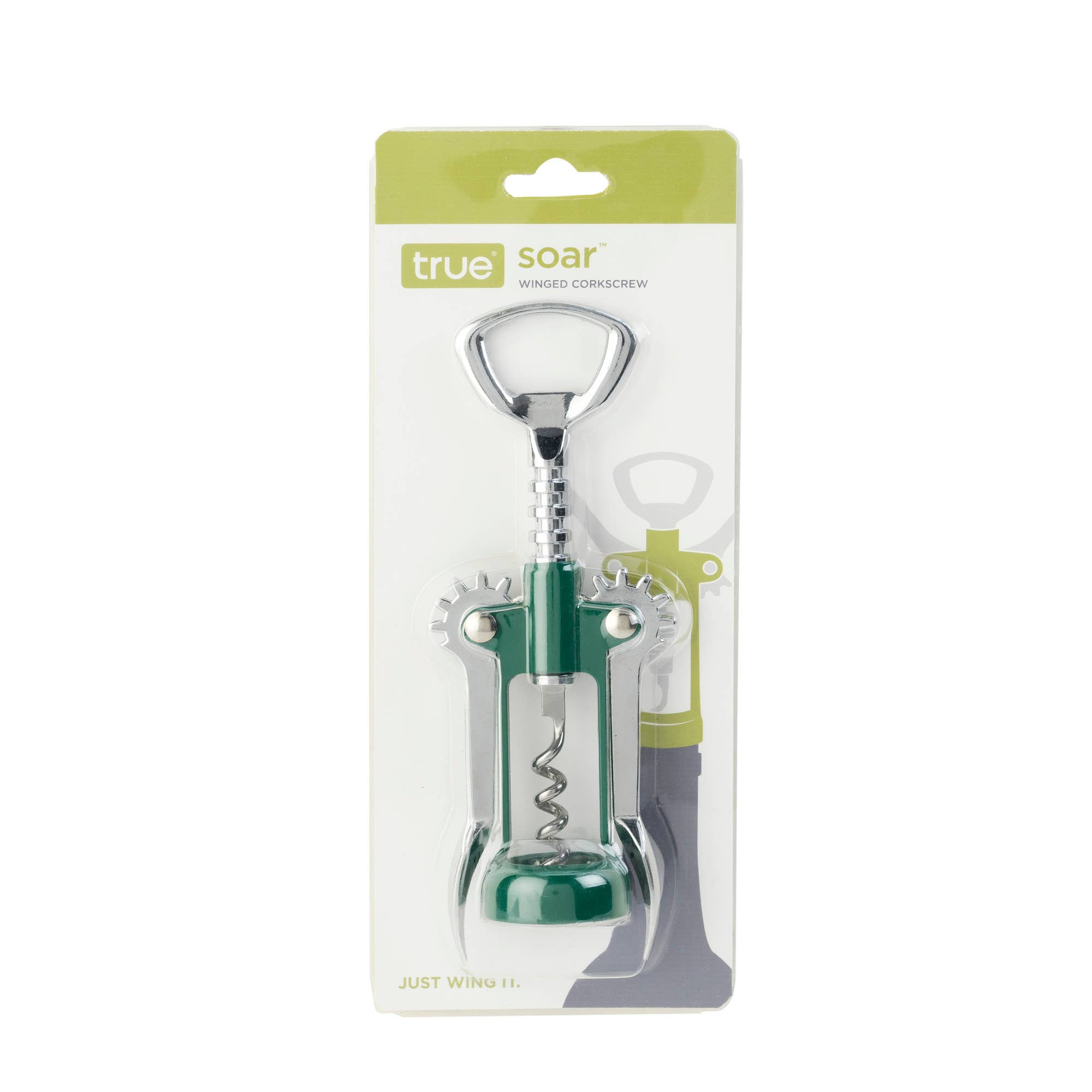 TRUE - Wholesale Bottle/Wine Opener - Soar Chrome Finish Winged Corkscrew ASSORTED COLORS11