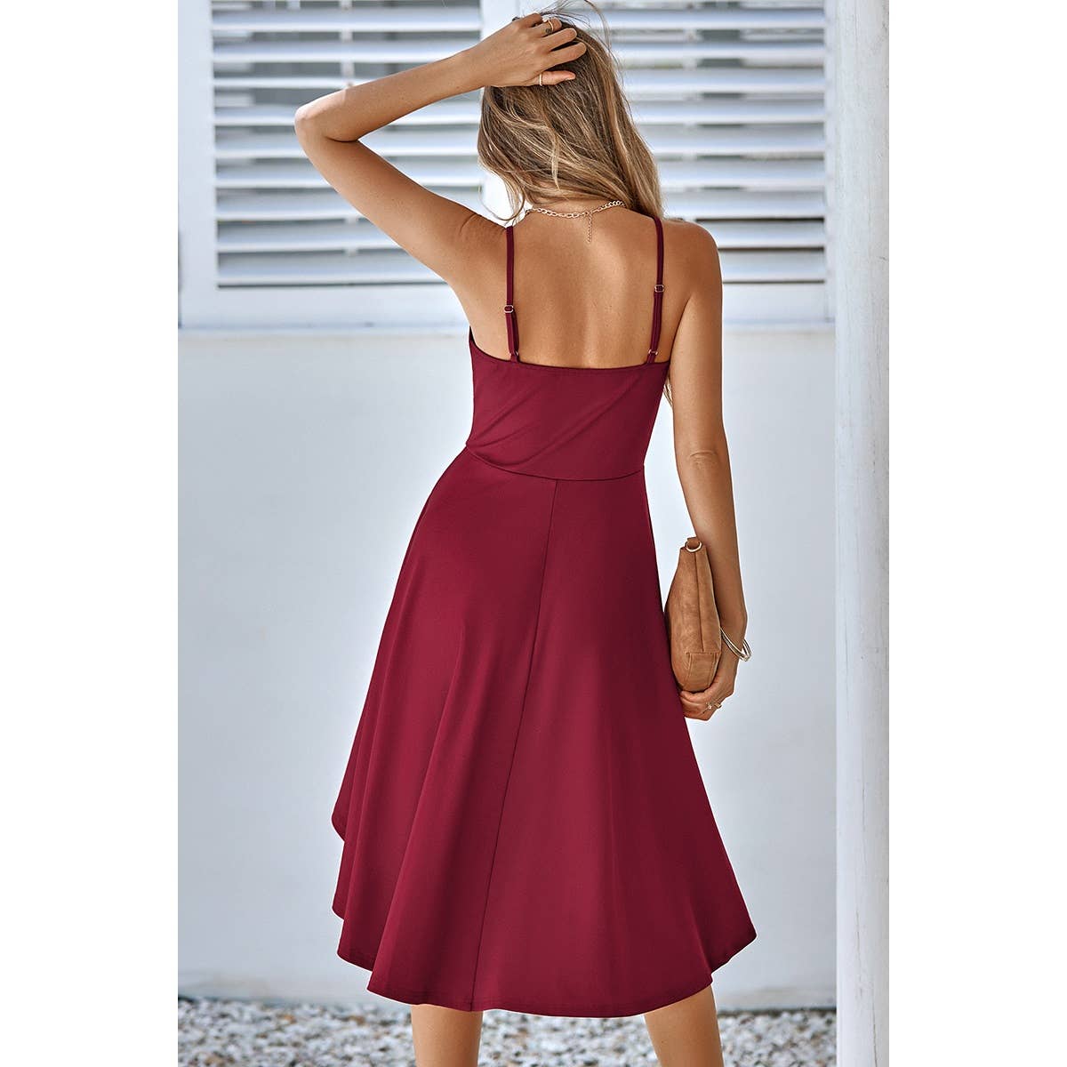 Supreme Fashion - Vendita all'ingrosso Vestito - Donna - Abito senza maniche con scollo a barchetta in tinta unita5