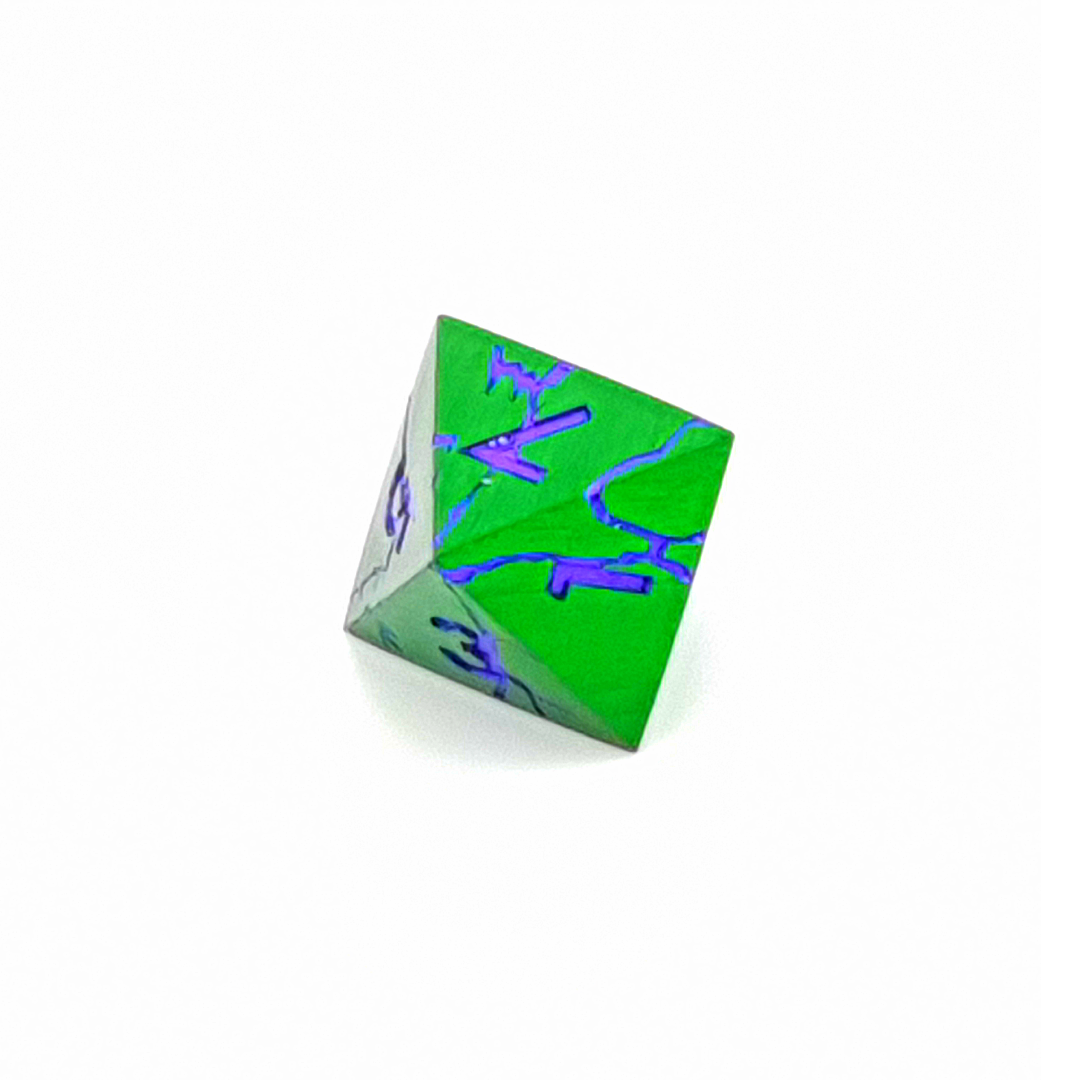 Tabletop Dominion Limited - Wholesale Dice - Venom Vein | Solid Metal Dice | 7 Piece Set2