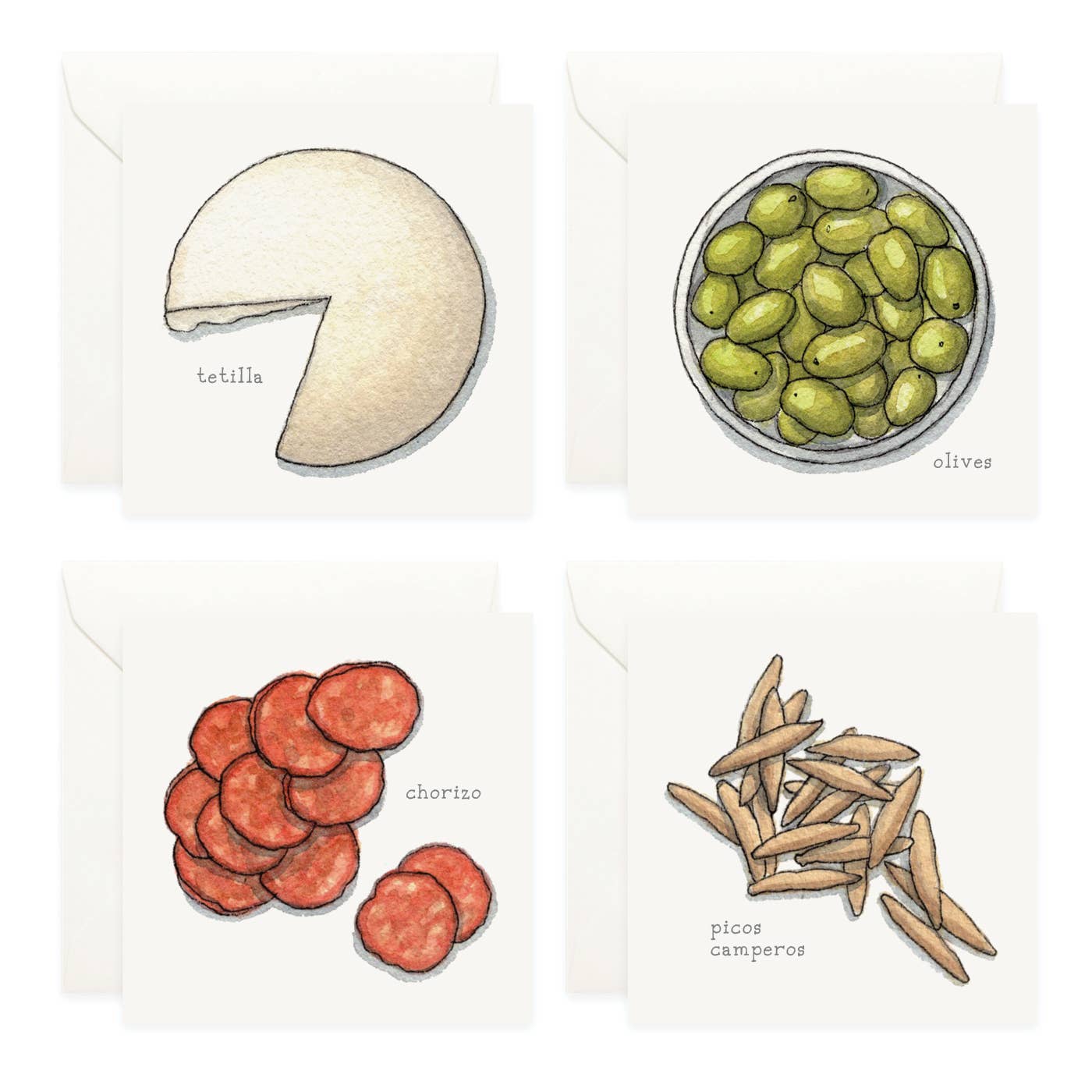 Yeesan Loh - Wholesale Stationery/Notecard Set - Mini Cards Set / Charcuterie Boards13